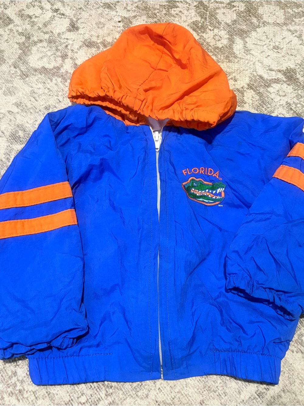 Florida Gators Kids' Hooded Windbreaker Jacket - Blue & Orange